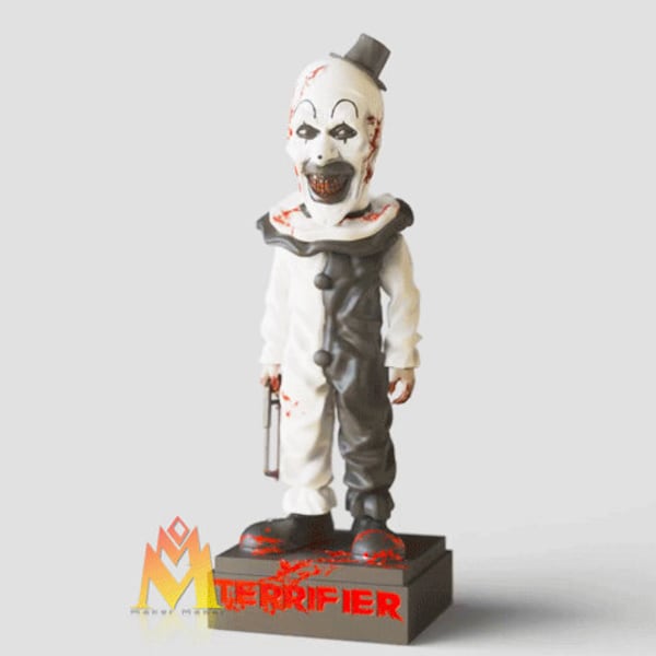 Chibi Terry Clown Abs haute qualité en résine 12K imprimée 3D, statue de fan art, statue de film des cultes d'horreur