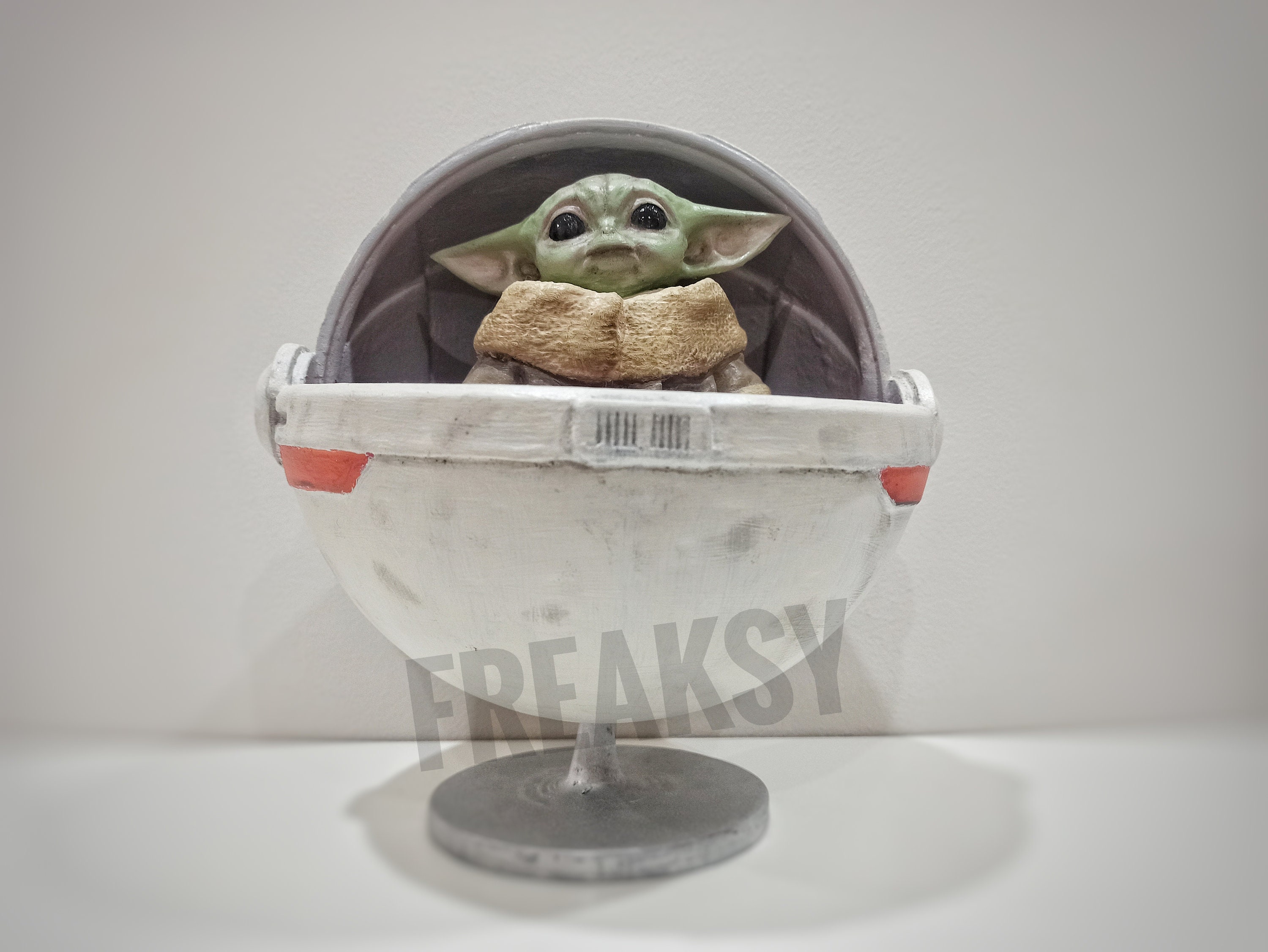 24cm 945 Baby Yoda in Cradle Figure 3D Print Etsy Australia