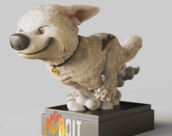 Colt Dog Abs Figura impresa en 3D de resina de 12K de alta calidad, estatua de fan art, estatua de perro