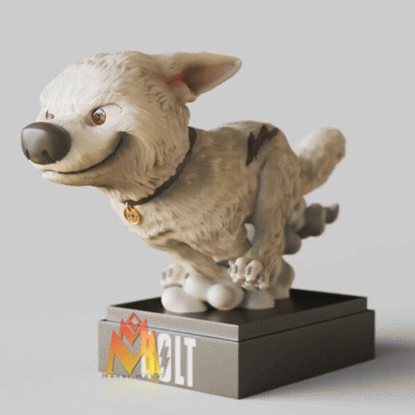 Colt Dog Abs Hochwertige 12K Harz 3D Gedruckte Figur, Fan Art Statue, Hundestatue