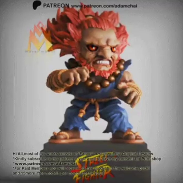 Chibi Azuka Street Gangsters Figurine imprimée 3D en résine 12K de haute qualité, Statue de fan art, Figurine de jeu vidéo à collectionner