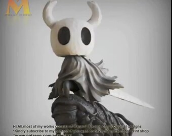 Follow Night High Quality 12K Resin 3D Printed Figure, Fan Art Statue, Collectible Videogame Figurine