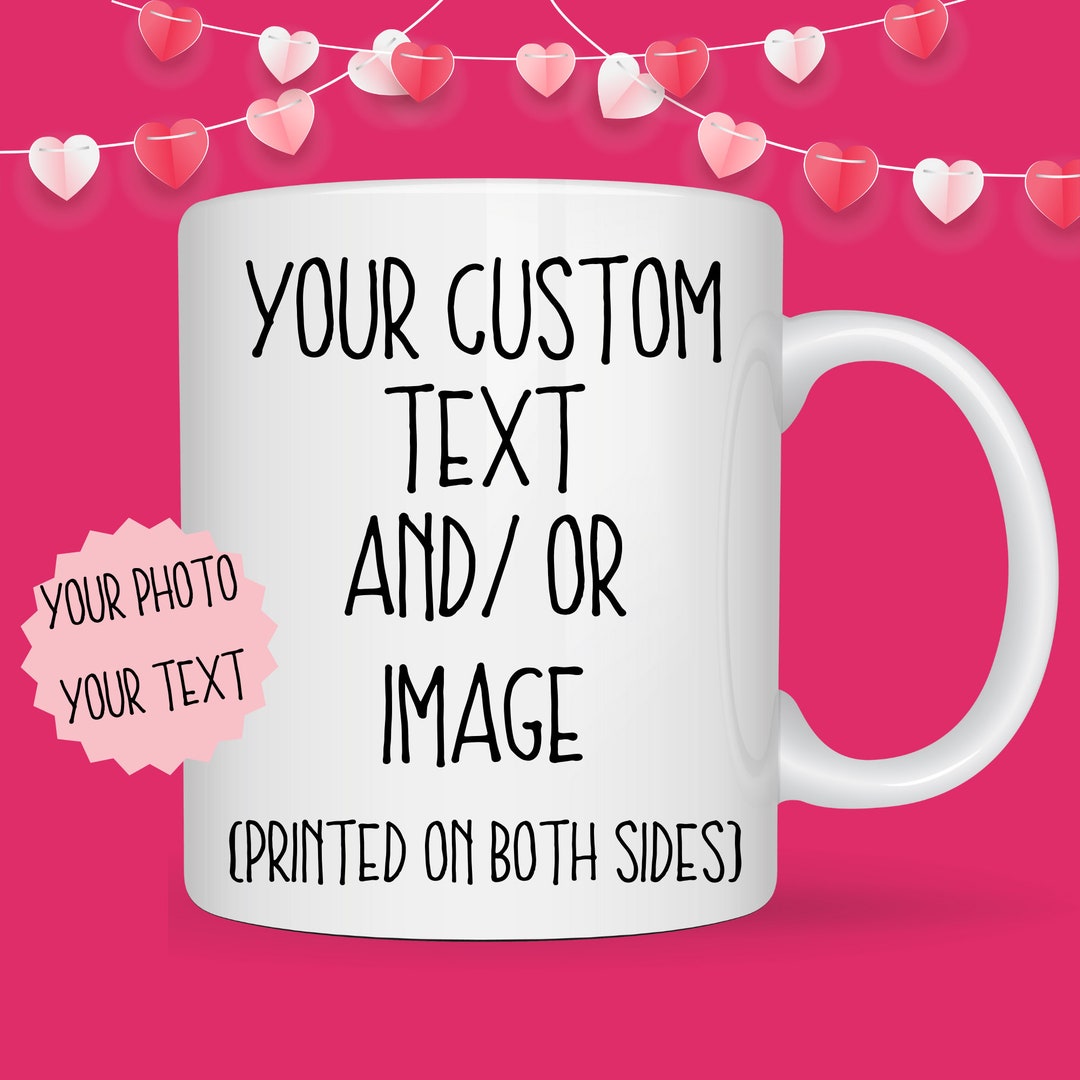 Personalized Coffee Mug, Custom Ceramic Coffee Cup, Photo Mug