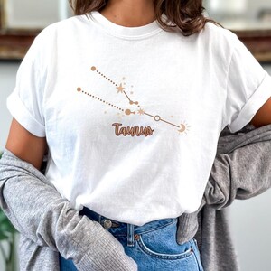 Retro Celestial Taurus Zodiac Comfort Colors Shirt, Gift for Taurus, Vintage Birthday Astrology Tee, Taurus Horoscopic Tee Zodiac Lover Gift