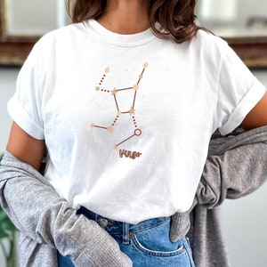 Retro Celestial Virgo Zodiac Comfort Colors Shirt, Gift for Virgo, Vintage Birthday Astrology Tee, Virgo Horoscopic Tee Zodiac Lover Gift