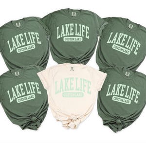 Custom Lake Life Shirt, Lake Tshirt, Lake House Gift, Lake Lover Shirt, Lake Camping Top, Group Lake Vacation Tee, On The Lake, Camper Shirt