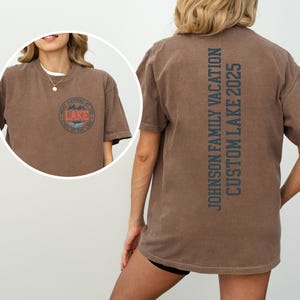 Custom Lake Family Vacation Shirt, Lake Tshirt, Lake House Gift, Lake Lover Shirt, Lake Camping Top, Group Lake Vacation Tee, Camper Shirt