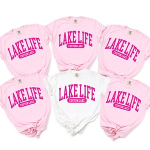 Custom Lake Life Shirt, Lake Tshirt, Lake House Gift, Lake Lover Shirt, Lake Camping Top, Group Lake Vacation Tee, On The Lake, Camper Shirt