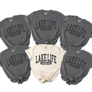 Custom Lake Life Shirt, Lake Tshirt, Lake House Gift, Lake Lover Shirt, Lake Camping Top, Group Lake Vacation Tee, On The Lake, Camper Shirt