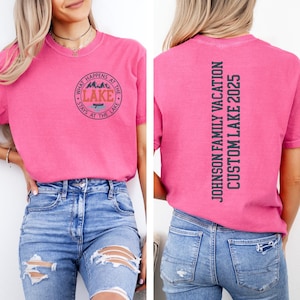 Custom Lake Family Vacation Shirt, Lake Tshirt, Lake House Gift, Lake Lover Shirt, Lake Camping Top, Group Lake Vacation Tee, Camper Shirt