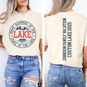 Custom Lake Family Vacation Shirt, Lake Tshirt, Lake House Gift, Lake Lover Shirt, Lake Camping Top, Group Lake Vacation Tee, Camper Shirt