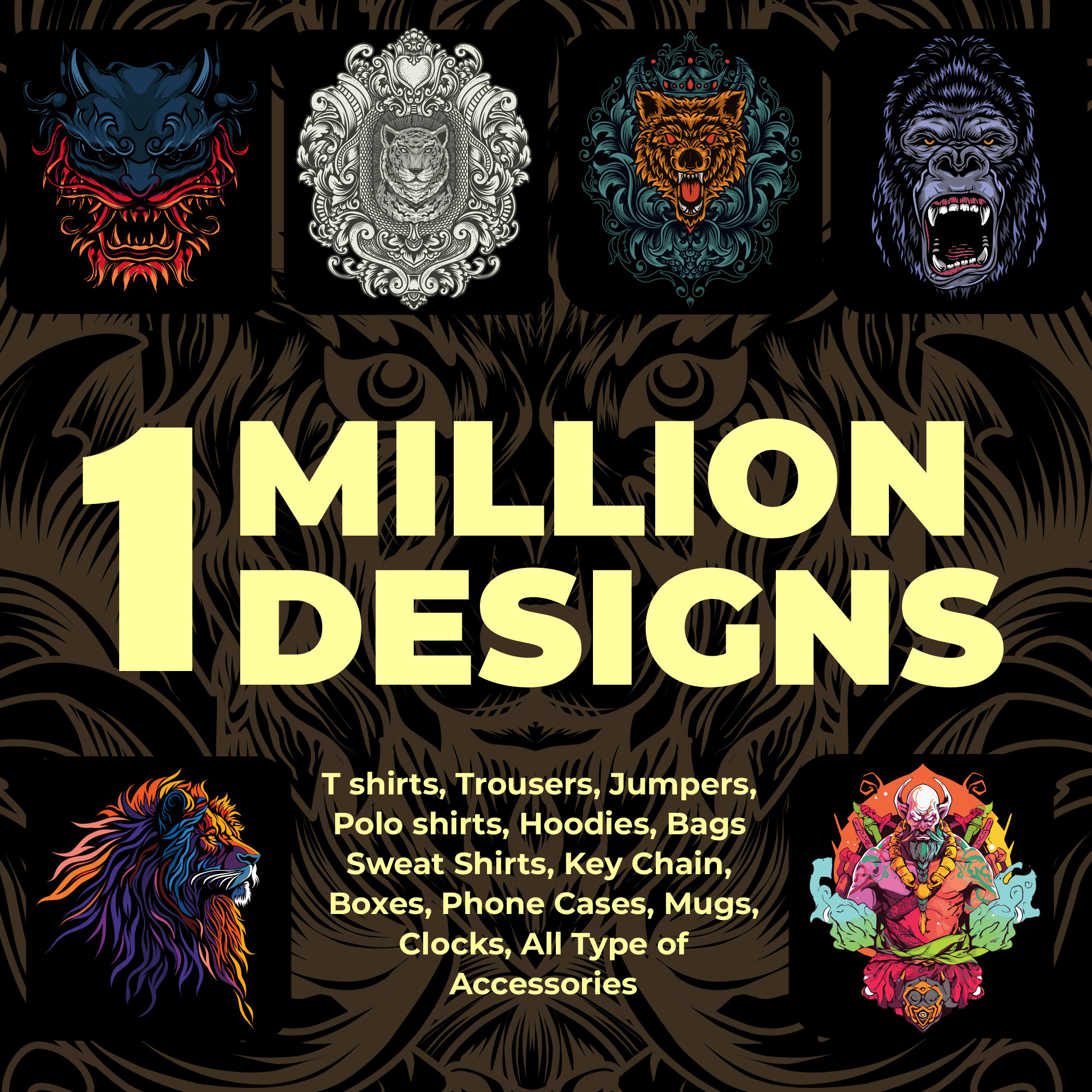 Pacote de design de camisetas Big Cricut Vector Outfit Impressões digitais sob demanda Silhueta cortada Gráficos Vários temas 1 milhão de design para impressão