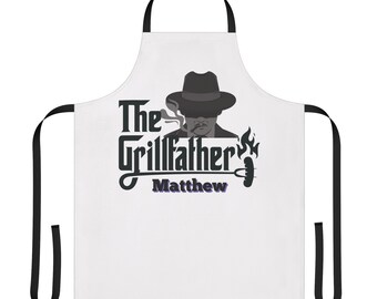 Delantal personalizado de Grillfather: regalo de barbacoa para el Día del Padre