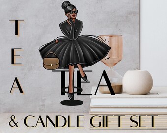 ¡Hola hermana! Set de regalo de té y vela con taza