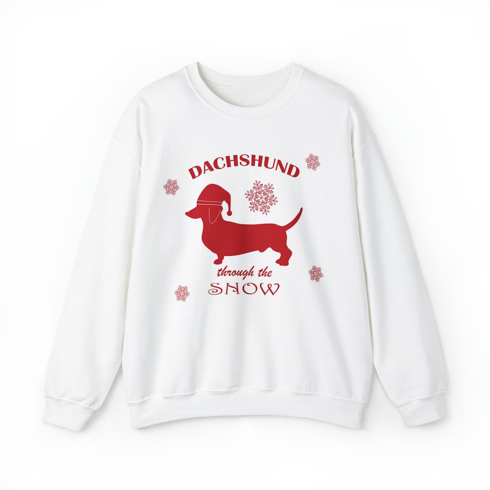 Christmas Dachshund Sweatshirt Holiday Sweatshirt Holiday Sweater Christmas Dog Sweater Christmas Dog Sweatshirt Christmas Sweater Dog Lover Onlytee