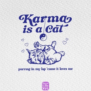 Karma Is A Cat Purring In My Lap Clogs - Torunstyle