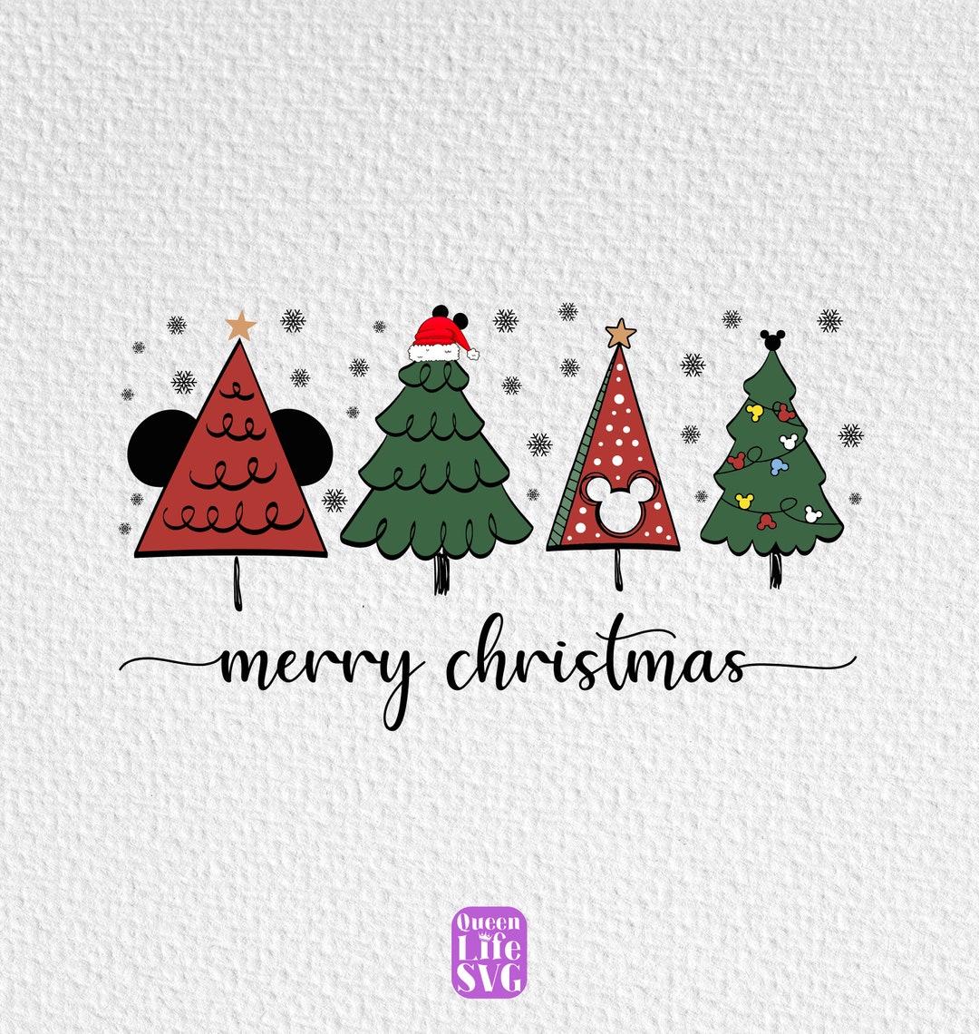 Merry Christmas Mouse Trees PNG Christmas Tree Mouse Png - Etsy