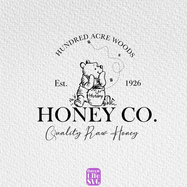 Honey Co. Bear Svg, Honey Bear Svg, Mouse Friends Bear Svg, Funny Hunny Bear Png, Honey Bear Svg, Funny Svg, Gift For Her, Gift For Him