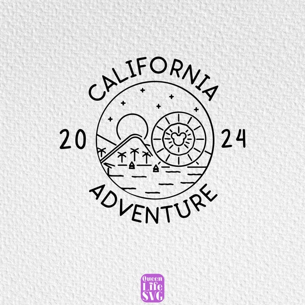 Magical Theme Park Svg, Magical Trip 2024, California Adventure 2024 Svg, Theme Park Adventure Svg, Family Trip 2024 Svg