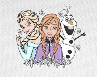 Princess Elsa Olaf Friends Png, Magical Ice Princess Png, Elsa Shirt Design Png, Frozen Friends Shirt Png, Frozen Elsa Olaf Png