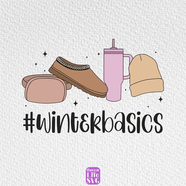 Winter Basics Png, Girl Basics Png, Winter Shirt Design Png, Gift For Her, Winter Stuff Png, Winter Things Png, Girl Things for Winter