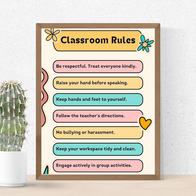 Keep Rules Classroom Rules Poster | Editable & Printable | Fun and Educational ...