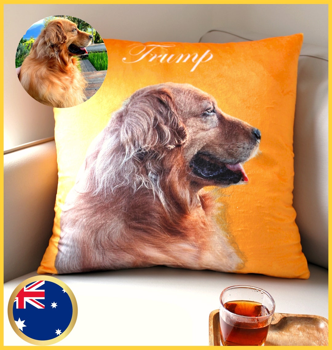 Custom Pet Pillow Personalized Pet Pillow Case Pet Pillow From Photo Personalized Cushion