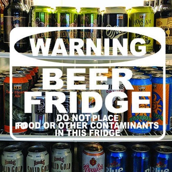 Beer Fridge Sticker