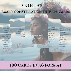 100 Cards for Family Constellations - Therapy Cards with Healing Sentences - Healing Sentences Family Constellations Bert Hellinger PDF FILE