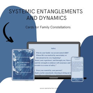 Therapy Cards for Family Constellations – Release Your Blocks and Entanglements – Healing Sentences for Family Constellations