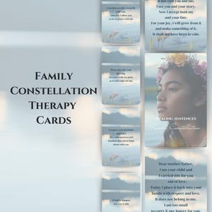 100 Cards for Family Constellations - Therapy Cards with Healing Sentences - Healing Sentences Family Constellations Bert Hellinger PDF FILE