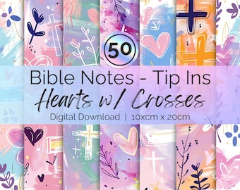 Faith Based Bible Notes: Christian Journaling Tip-Ins (Digital Download)
