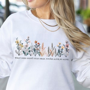 Wildflower Sweatshirt: &quot;Marjorie&quot; Lyric, Taylor Fan Gift