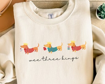 Sweat-shirt maman teckel Noël chemise teckel saucisse cadeau amateur de chien teckel cadeau maman teckel chemise chien viennoiserie chemise Doxie propriétaire de teckel
