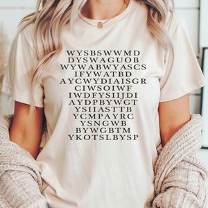 Tortured Poets Lyrics T-Shirt: Eras Tour Fan Merch
