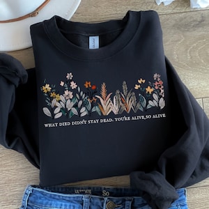 Wildflower Sweatshirt: &quot;Marjorie&quot; Lyric, Taylor Fan Gift