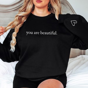 Positive Affirmation Sweater for Her Mental Health Aesthetic You Are Enough Shirt You Matter Shirt Motivational Sweater Inspirational Shirt