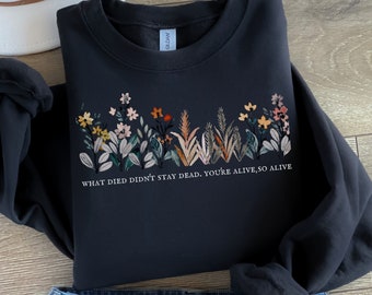 Wildflower Sweatshirt: "Marjorie" Lyric, Taylor Fan Gift
