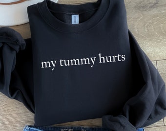 IBS Awareness Tummy Ache Tee Tummy Trouble Tee minimalistische stijl grappig shirt cadeau voor haar Hot Girls Have IBS shirt voor haar grappig cadeau-idee