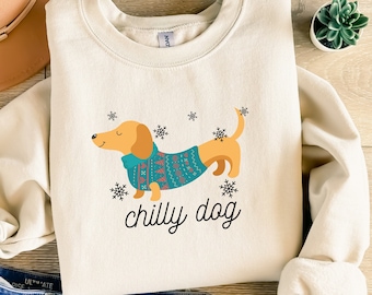 Funny Dachshund Sweatshirt Dachshund Christmas Sweater Dachshund Crewneck Weiner Dog Shirt Cute Dog Shirt Dachshund Gift Doxie Mom Gift Idea