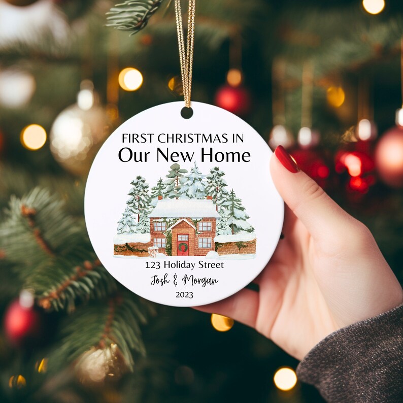 First Christmas in Our New Home Christmas Ornament Newlywed Etsy