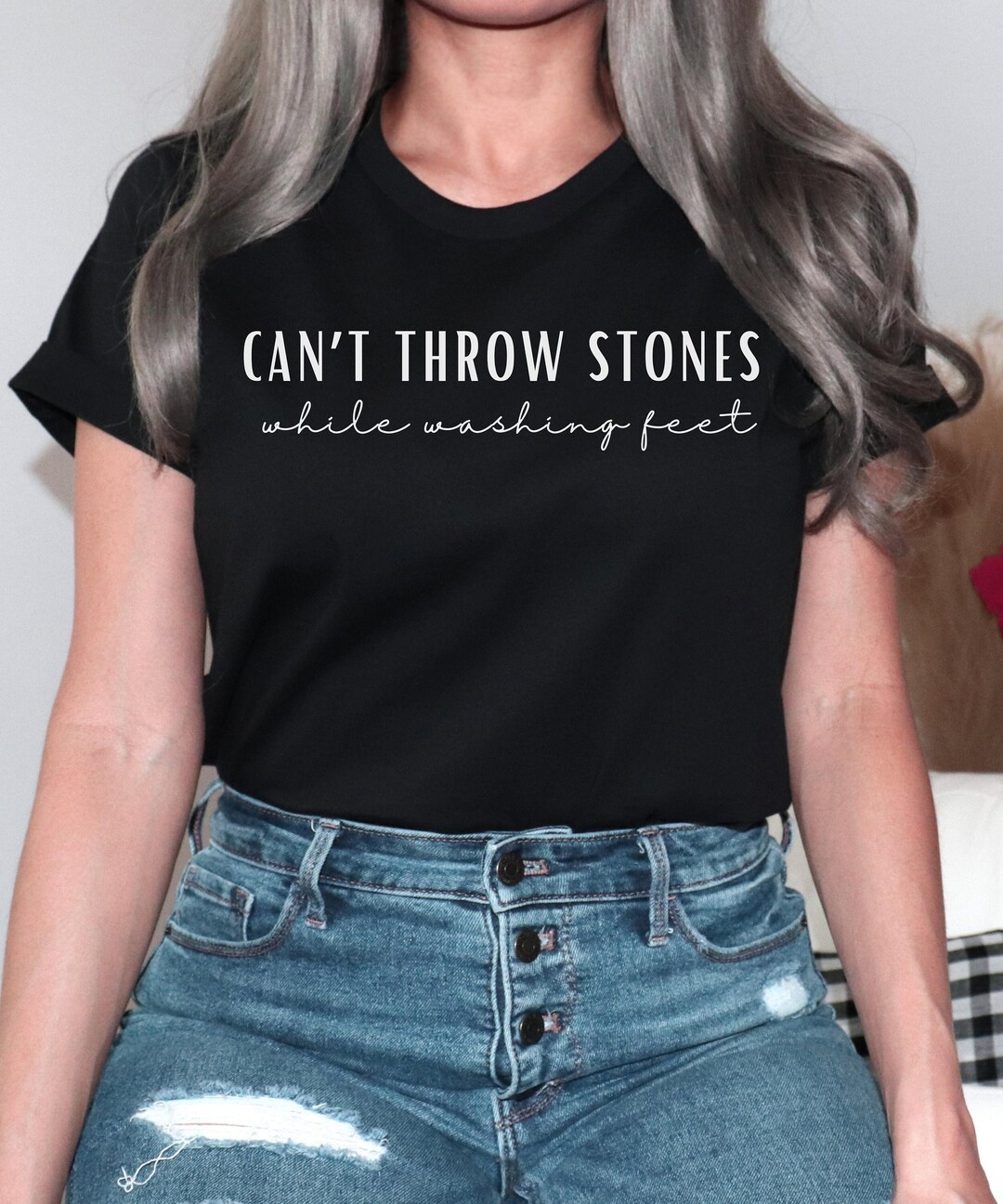 Throwing Stones Bible Verse Sweatshirt Inspirational Bible Sweater