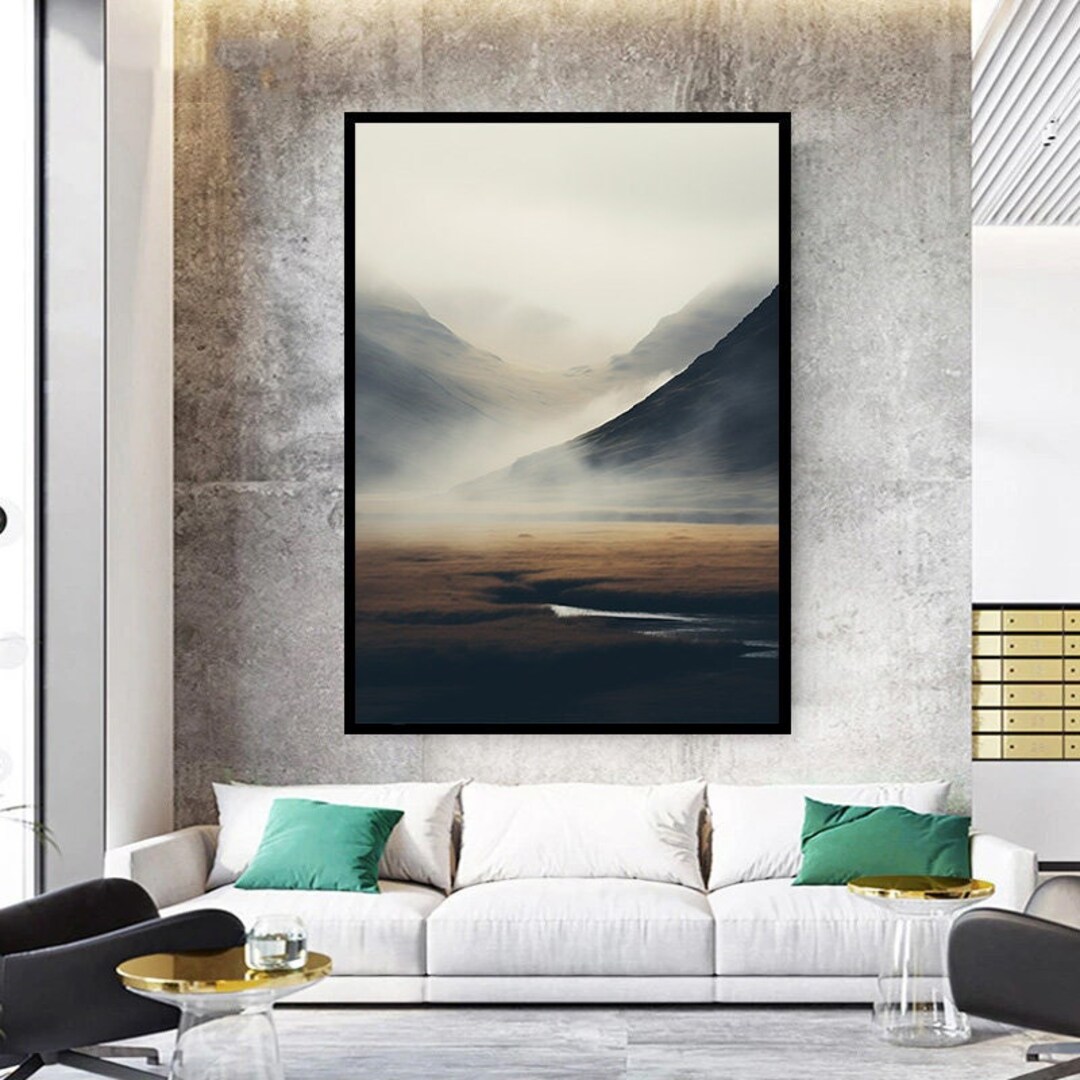 Nature Wall Art, Nature Scene Canvas, Mountain View Canvas, Lake View