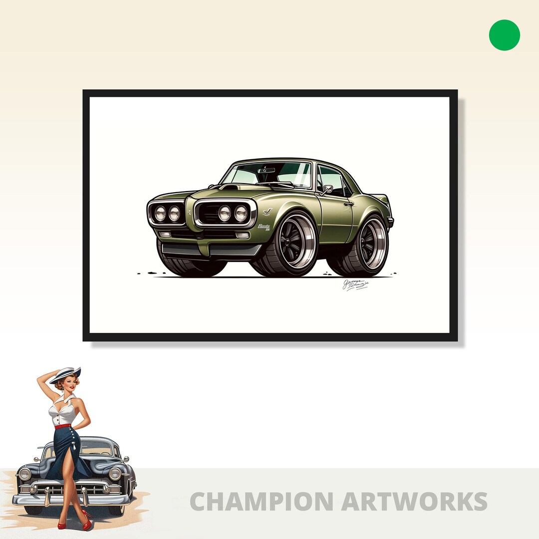 1967 Pontiac Firebird Formula 400 CAR PRINT GIFTS Etsy