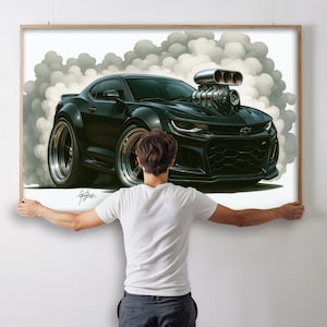 2024 Camaro ZL1 Poster: Muscle Car Art, Garage Decor (Digital Download)