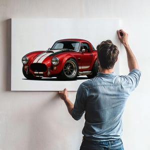 1962 Shelby Cobra Art Print: Classic Muscle Car Garage Decor (Digital Download