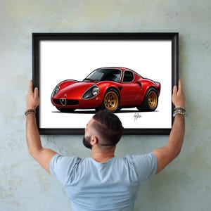 1969 Alfa Romeo 33 Stradale Art – Classic Italian Car Print