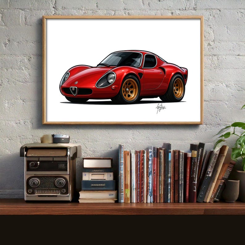 1969 Alfa Romeo 33 Stradale Art – Classic Italian Car Print - Etsy ...