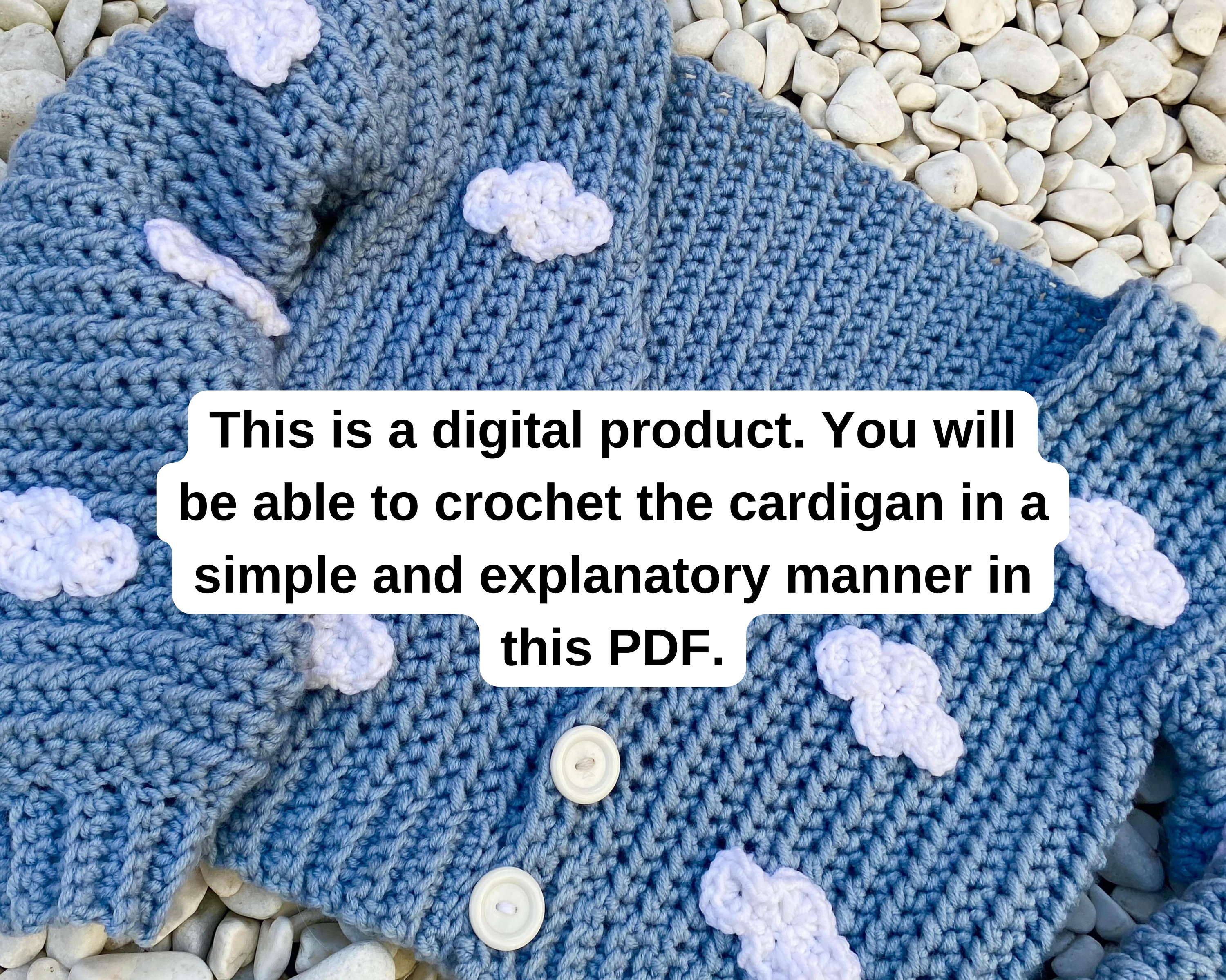 Cloud Cardigan Pattern, Chunky Cloud Cardigan Pattern, Crochet