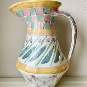 Vintage 90er MacKenzie Kinderkrug ""Brighton Pavilion"" Retired Pattern Large 12" Victoria and Richard MacKenzie-Childs." Bild 2